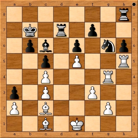 The position after Magnus Carlsen plays 30. Bc1.